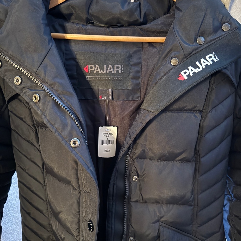 Pajar quilted Jacket with Faux. Size L